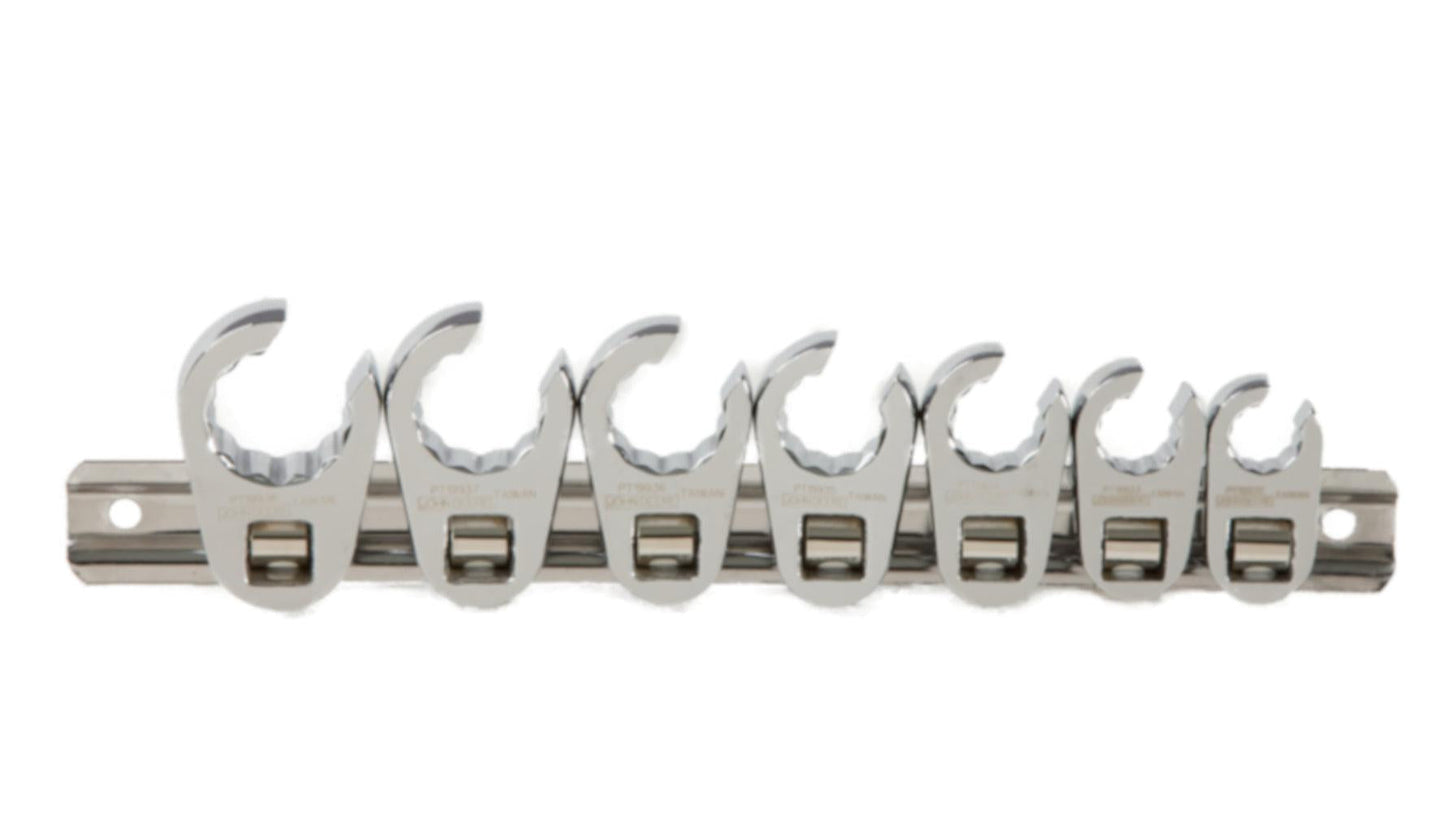 John Deere 7-Piece SAE 3/8" Drive Flare Nut Crow Foot Wrench Set - TY24358
