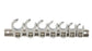 John Deere 7-Piece SAE 3/8" Drive Flare Nut Crow Foot Wrench Set - TY24358