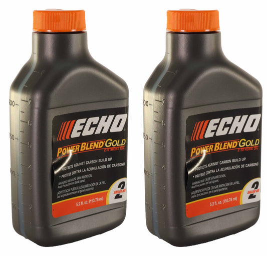 Echo Original Equipment 2-PACK Power Blend Gold Oil Mix 50:1 (5.2 fl oz Bottle) - 6450002