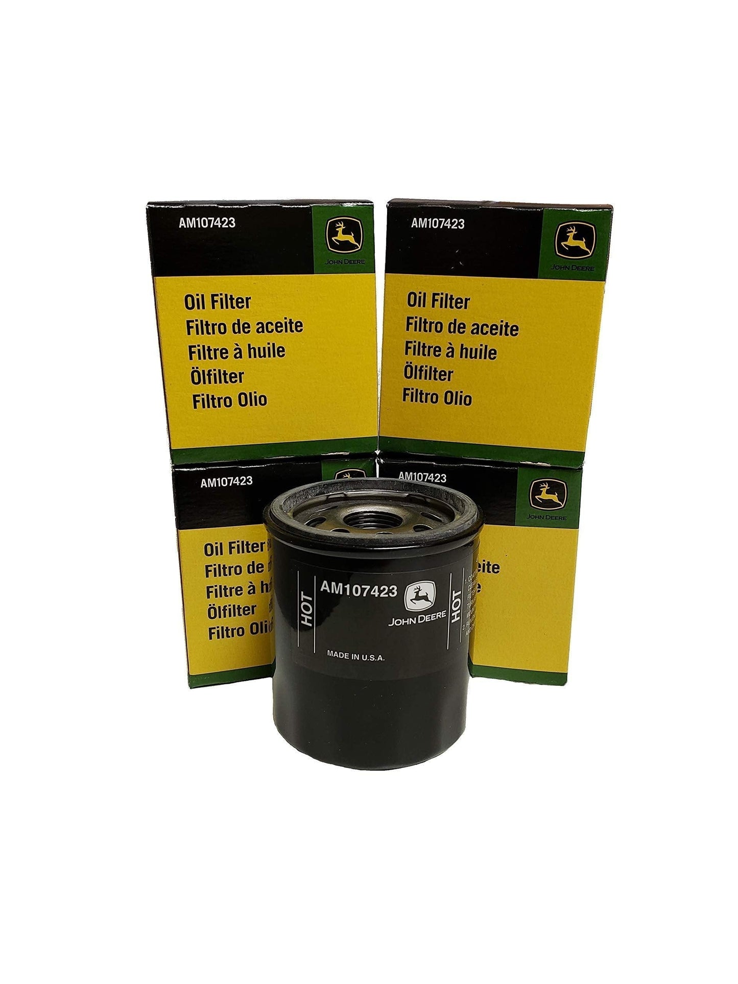 John Deere Original Equipment Oil Filter - AM107423 (4pk)