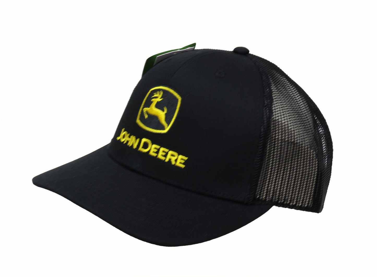 John Deere Men's Black with Construction Logo Embro Cap/Hat - LP86108