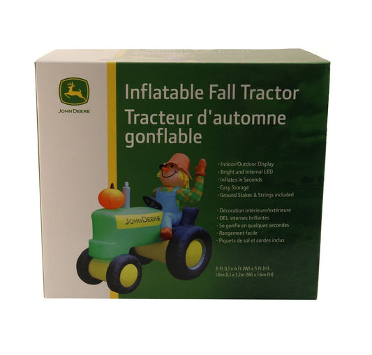 John Deere Tractor Inflatable with Scarecrow - LP86781