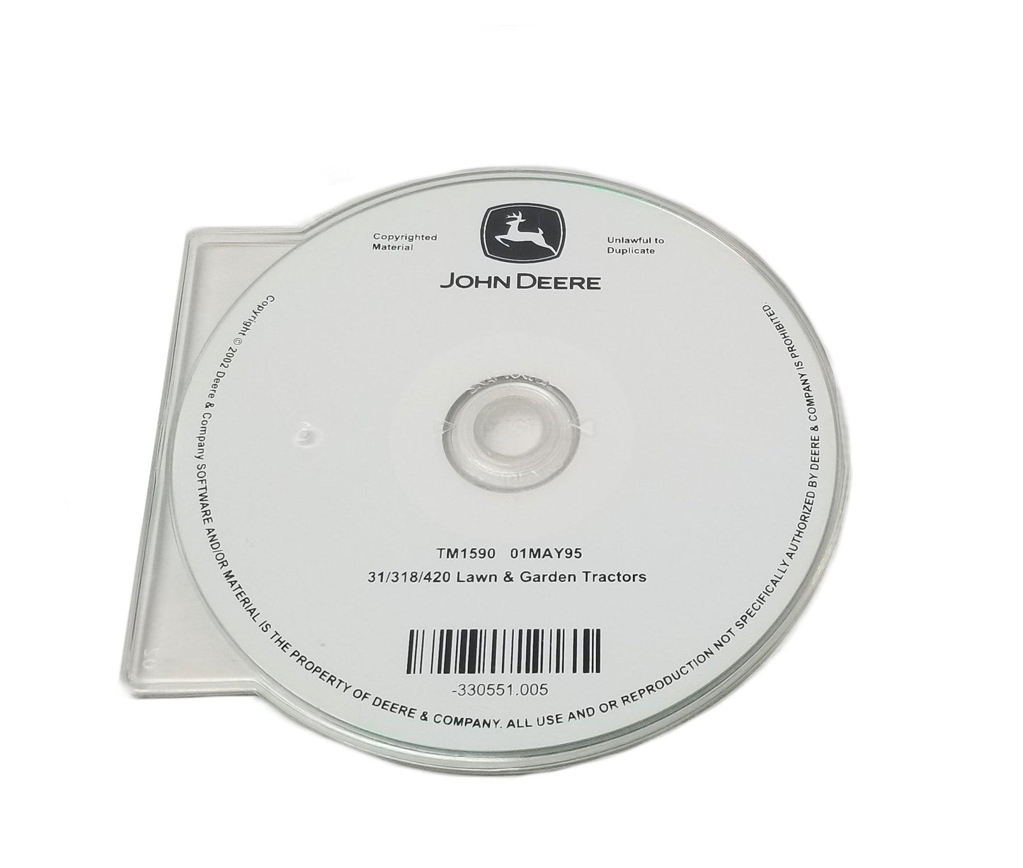 John Deere Technical/Repair Manual on CD-Rom for 316, 318 and 420 - TM1590CD