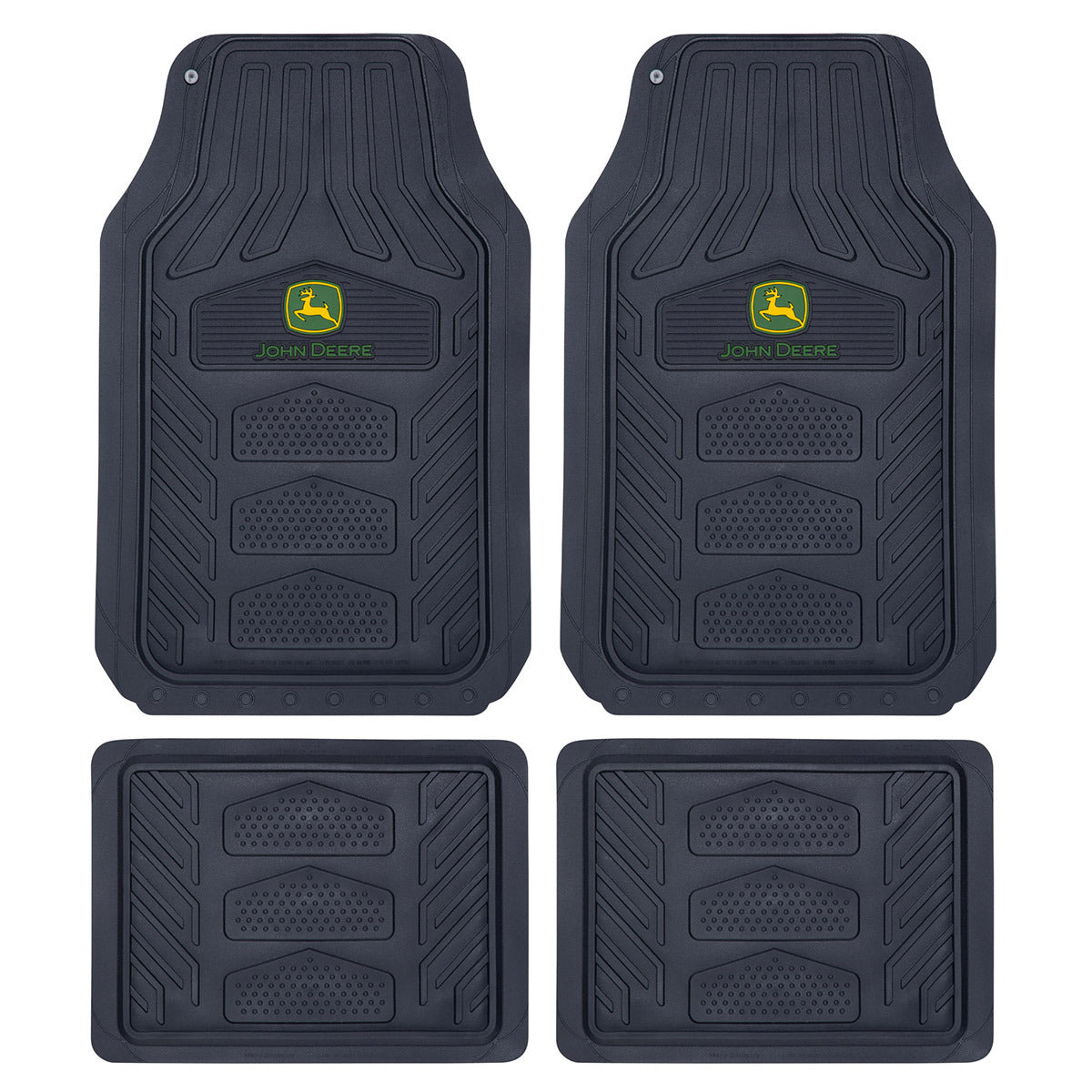 John Deere 4-Piece WeatherPro Floor Mat Set - LP70568