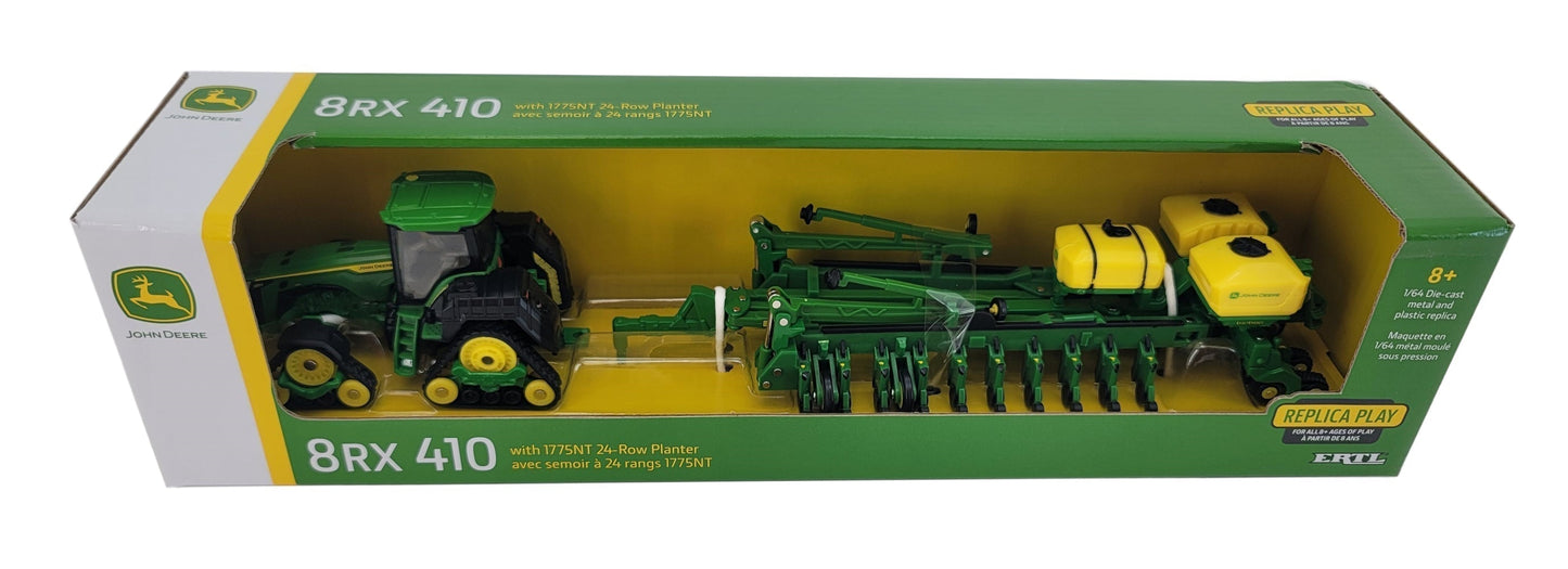 1/64 John Deere 8RX 410 w/ 1775NT 24-Row Planter Toy - LP82766