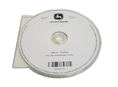 "John Deere 110 Lawn & Garden Tractor (S.N. 250,001-) Service Manual CD - SM2101CD"