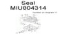 John Deere Original Equipment Seal MIU804314