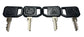 John Deere (4-Pack) Original Equipment Key - AM131841,4