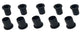 MTD Cub Cadet White Riding Mower Bushing Flanged (10 PACK)  - A-B1MT18 [530-268 600-658 225-750, 45-095, 741-0313, 741-0487, 741-0487A, 741-0487C, 7720, 941-0487A]