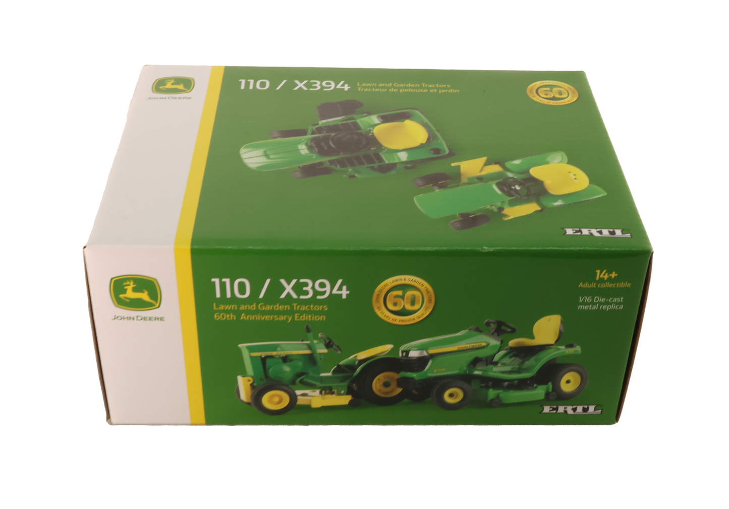 1/16 John Deere 110 & X394 Lawn Tractor Toy Set - LP84508