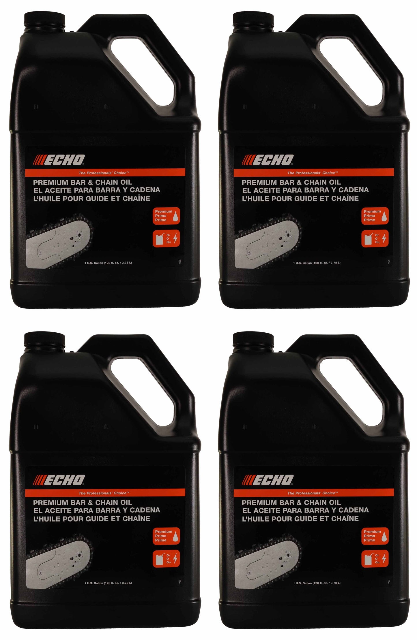 Echo Original Equipment 4-PACK Premium Bar and Chain Oil (1 Gallon Bottle) - 6459007