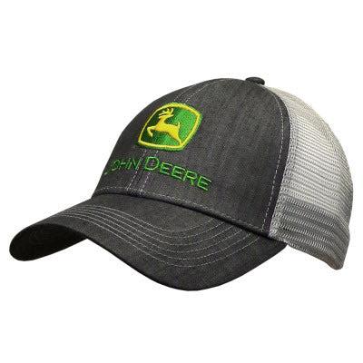 John Deere Men's Dark Denim Style Mesh Back Hat/Cap - LP67049