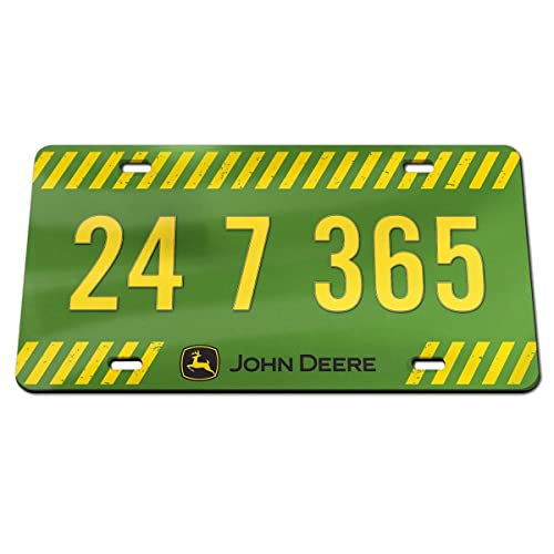 John Deere Green 24 7 365 License Plate - LP79718