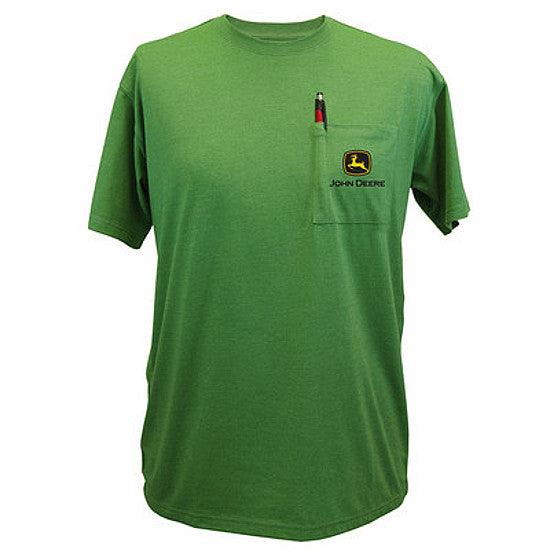 Men's John Deere Pocket Tee T-Shirt (Green)(XXLarge)
