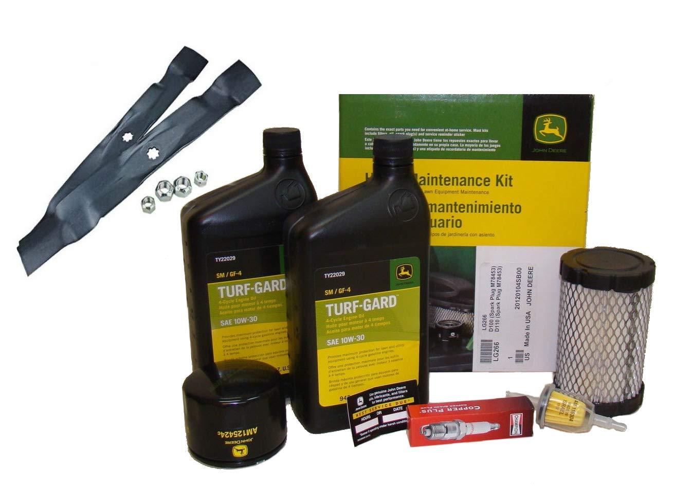 John Deere Original Equipment Model E100 Maintenance Kit + Standard Blades