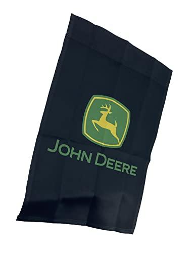 John Deere Black 2 Sided John Deere Trade Mark Garden Flag - LP79680