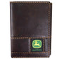 John Deere Men's Brown Raised Panel Tri-Fold Wallet - LP70566, image 2