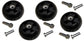 John Deere (Set of FOUR) Wheel Kits for 48"/54"/60"/72" Lawn Mowers - AM125172