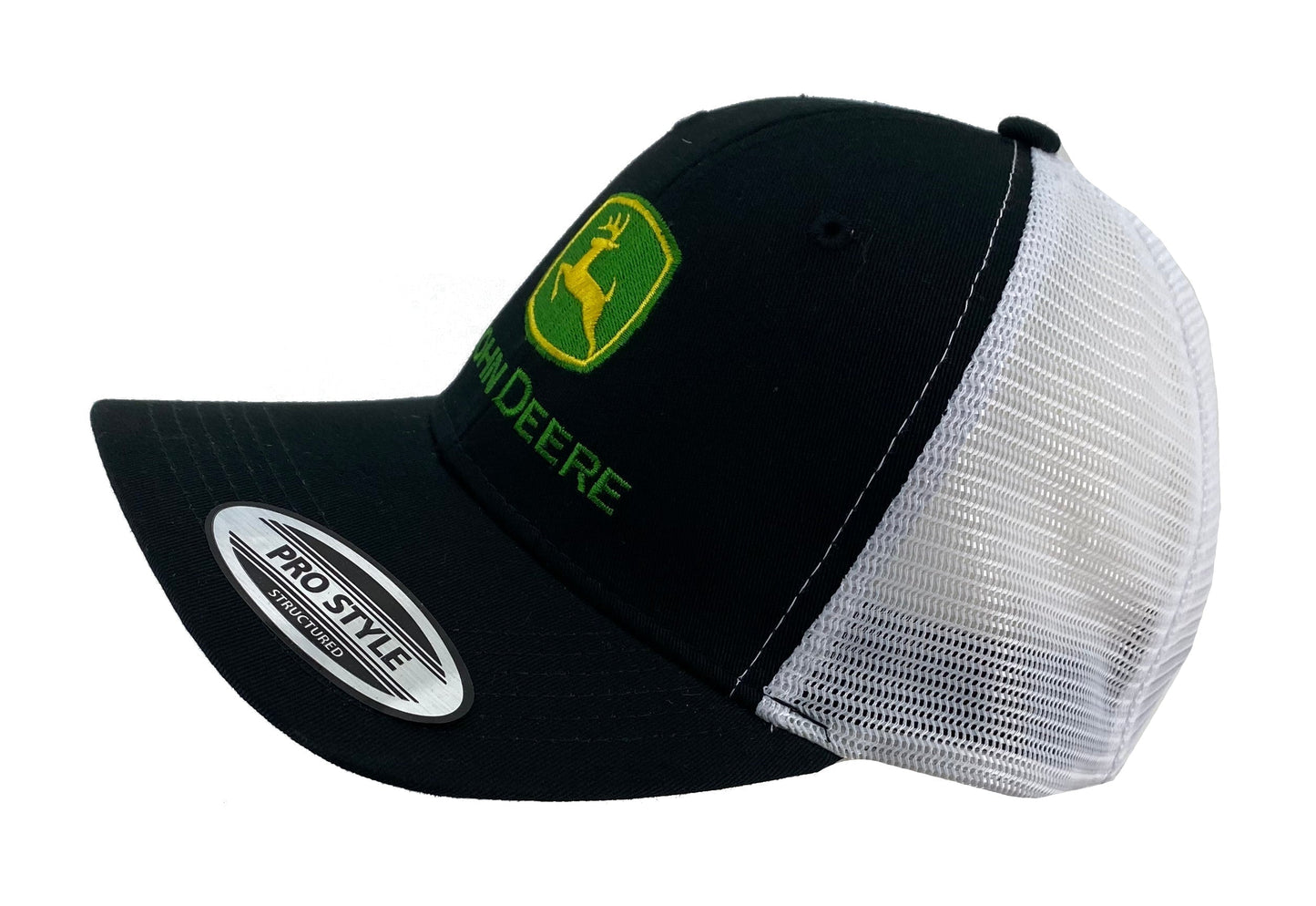 John Deere Black Chino/White Mesh Cap - LP69107