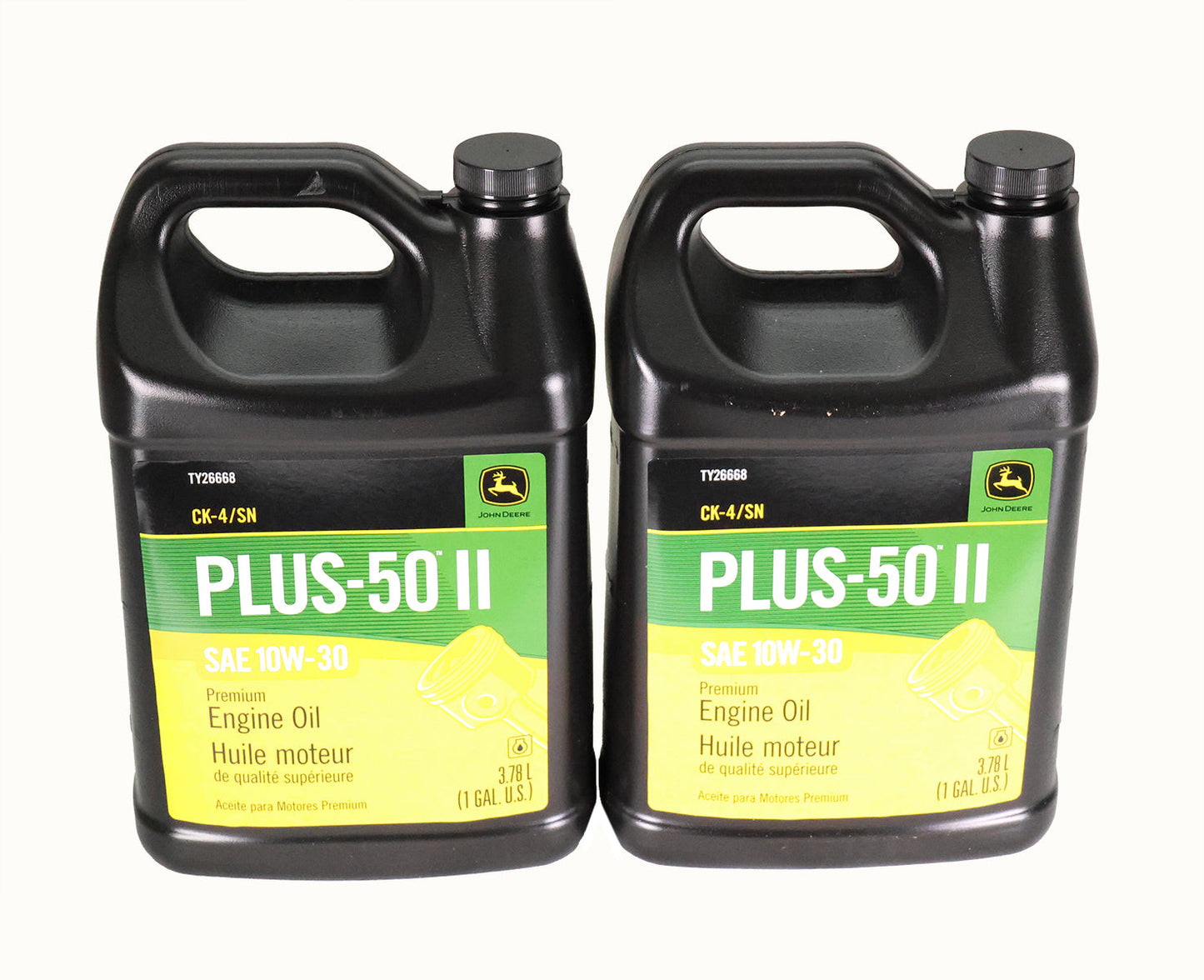 John Deere Original Equipment (2 GALLONS) Plus-50 II SAE 10W-30 Engine Oil - TY26668