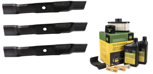 John Deere Original Equipment Home Maintenance Kit and Blades - LG265 + (3) M...
