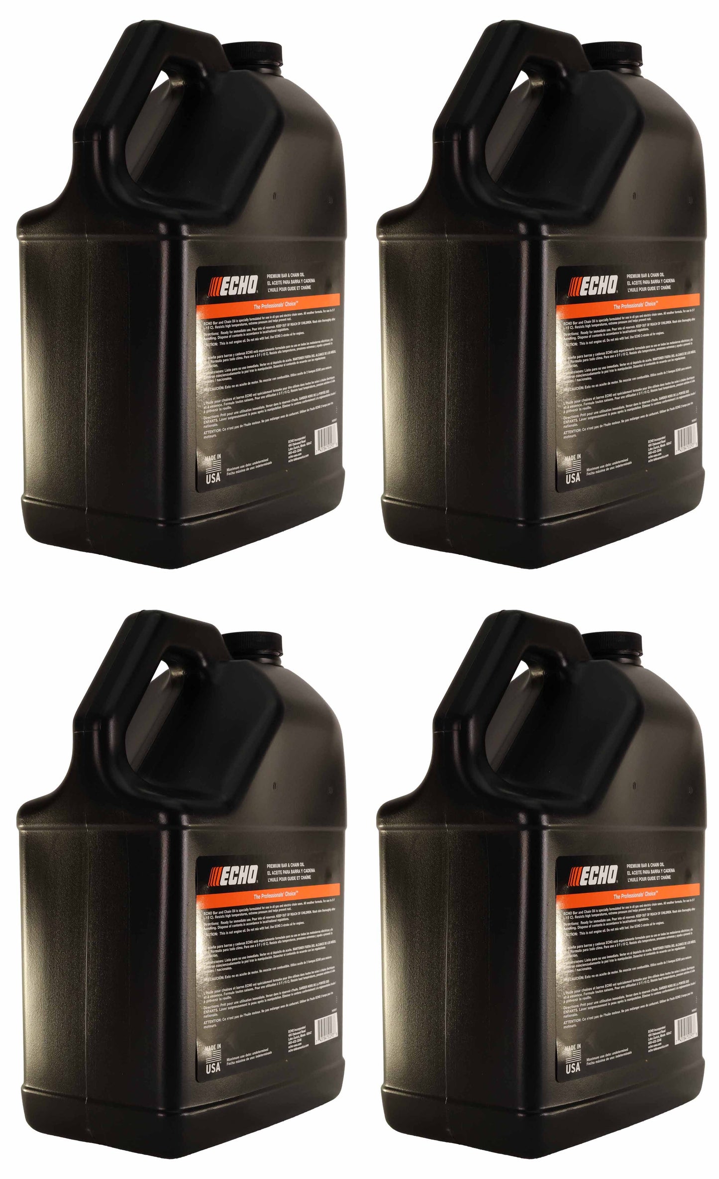 Echo Original Equipment 4-PACK Premium Bar and Chain Oil (1 Gallon Bottle) - 6459007