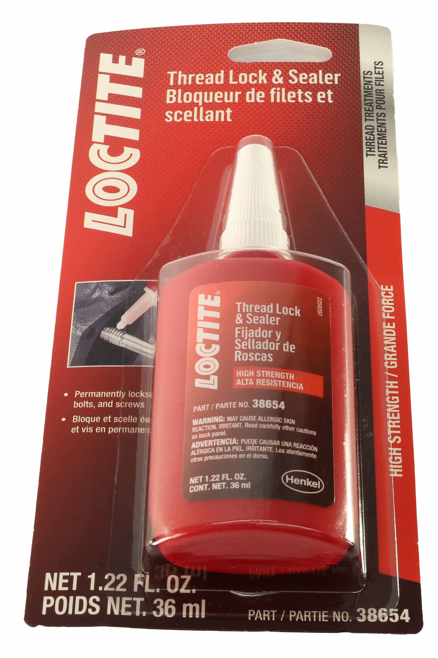 John Deere Original Equipment Loctite® Thread Lock And Sealer, Bottle 36 Ml (1.22 Oz) - PM38654