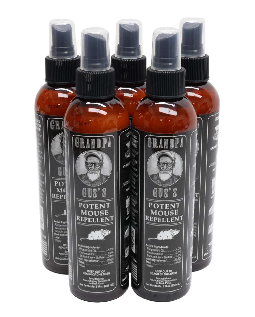 Grandpa Gus's (5 PACK) Rodent 8 oz Bottle Spray  - A-B1GSB8A15,5