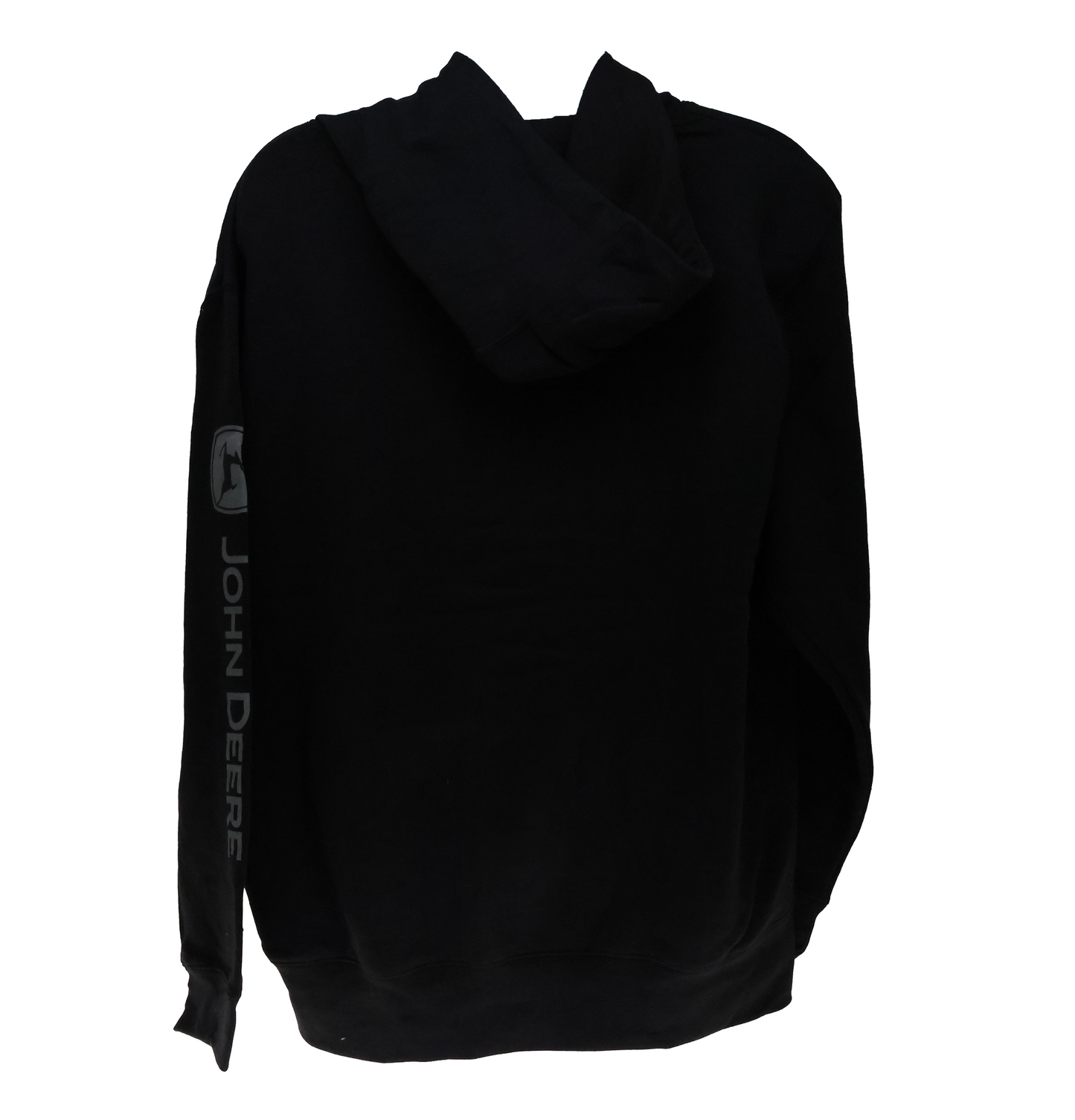 John Deere Mens Black Trade Mark Logo Sleeve Hoodie XL - LP71246