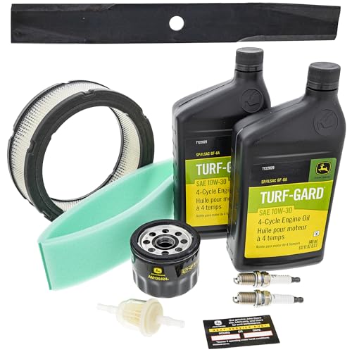 John Deere Original Equipment Model LT166 Maintenance Kit + Mulching Blades, 46" Mower Deck