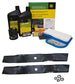 "John Deere Original Equipment Model LX277 Maintenance Kit + Mulching Blades, 38"" Mower Deck"