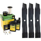 John Deere Original Equipment Model E140 Maintenance Kit + Mulching Blades