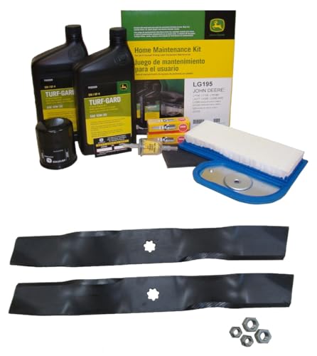 John Deere Original Equipment Model LX288 (S.N. 090,001-) Maintenance Kit + Mulching Blades, 38" Mower Deck
