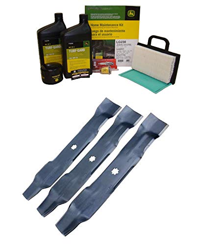 John Deere Original Equipment Model LA130 Maintenance Kit + Mulching Blades