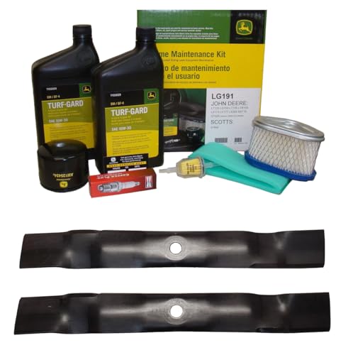 John Deere Original Equipment Model LX255 Maintenance Kit + Mulching Blades