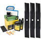 John Deere Original Equipment Model LX288 (S.N. 090,001-) Maintenance Kit + Mulching Blades, 54C" Mower Deck