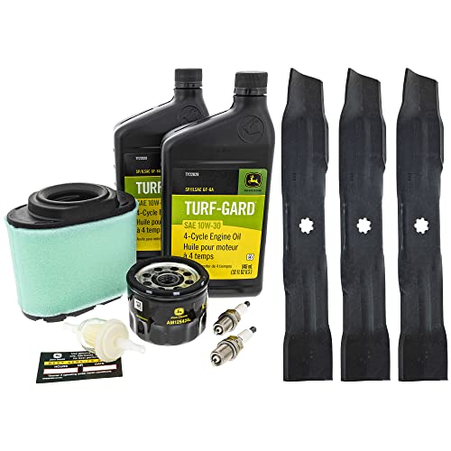 John Deere Original Equipment Model LA165 Maintenance Kit + Mulching Blades