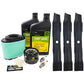 John Deere Original Equipment Model LA165 Maintenance Kit + Mulching Blades