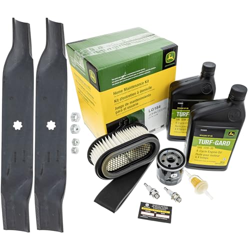 "John Deere Original Equipment Model LX178 Maintenance Kit + Highlift Blades, 38"" Mower Deck"