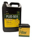 John Deere Original Equipment Oil Change Kit Filter and Oil - (1) M806419 + (...