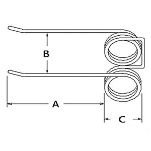 Set of 10 Replacement Square Baler Teeth for Ford / NH #PMNH-1B - A-127566