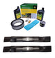 John Deere Original Equipment Model LT170 Maintenance Kit + Mulching Blades, 42C" Mower Deck