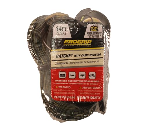 A&I Aftermarket Equipment 14' X 1" Black Ratchet, Camo Webbing, Single - B1315690