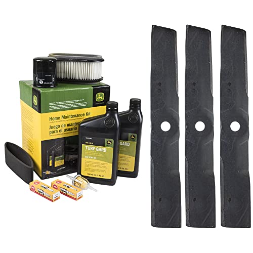 John Deere Original Equipment Model LX188 Maintenance Kit + Standard Blades, 48" Mower Deck