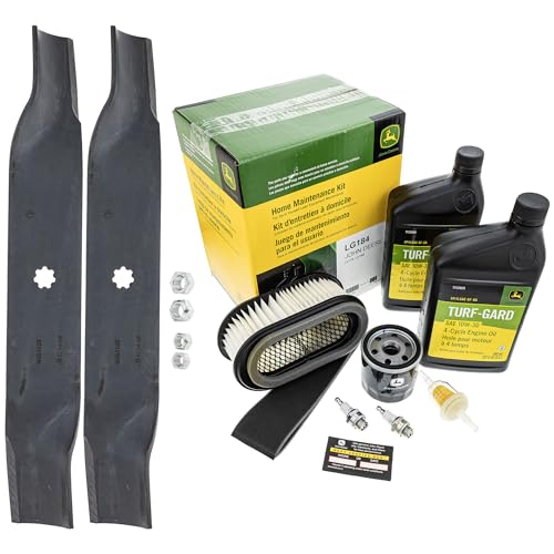 John Deere Original Equipment Model LX188 Maintenance Kit + Highlift Blades, 38" Mower Deck