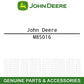 John Deere Original Equipment Label - M85016