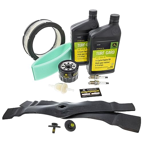 John Deere Original Equipment Model LT166 Maintenance Kit + Standard Blades, ...