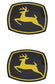 John Deere (SET OF 2) Original Equipment Label - JD5707,2
