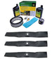 John Deere Original Equipment Model LX288 (S.N. -090,000) Maintenance Kit + Standard Blades, 54C" Mower Deck