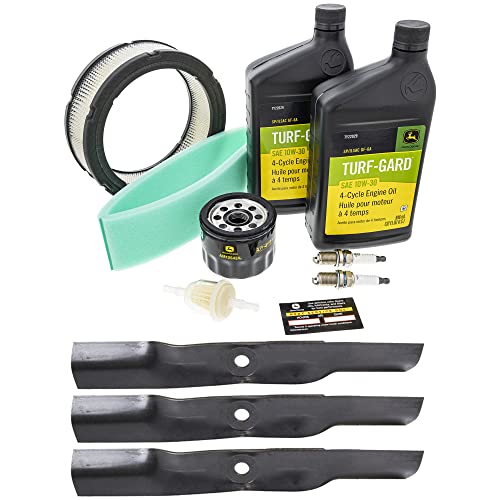 John Deere Original Equipment Model LX288 (S.N. -090,000) Maintenance Kit + Highlift Blades, 54C" Mower Deck